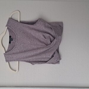 Zobha Melange Twist Crop Top Medium